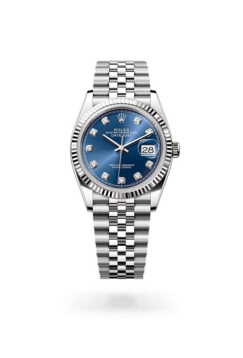 Montre Rolex Datejust 36 : acier Oystersteel et or gris 